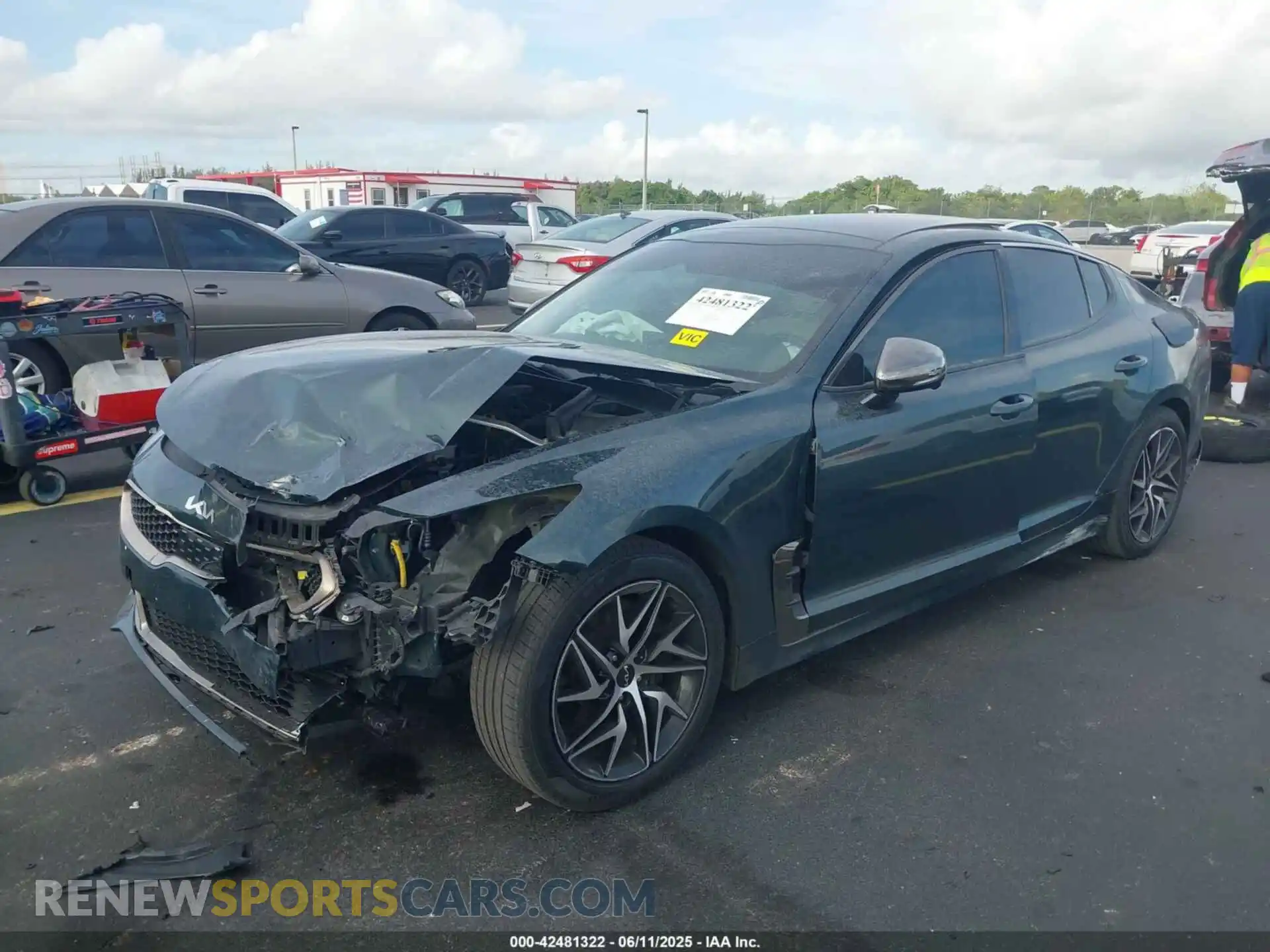 2 Photograph of a damaged car KNAE35LD1P6127708 KIA STINGER 2023