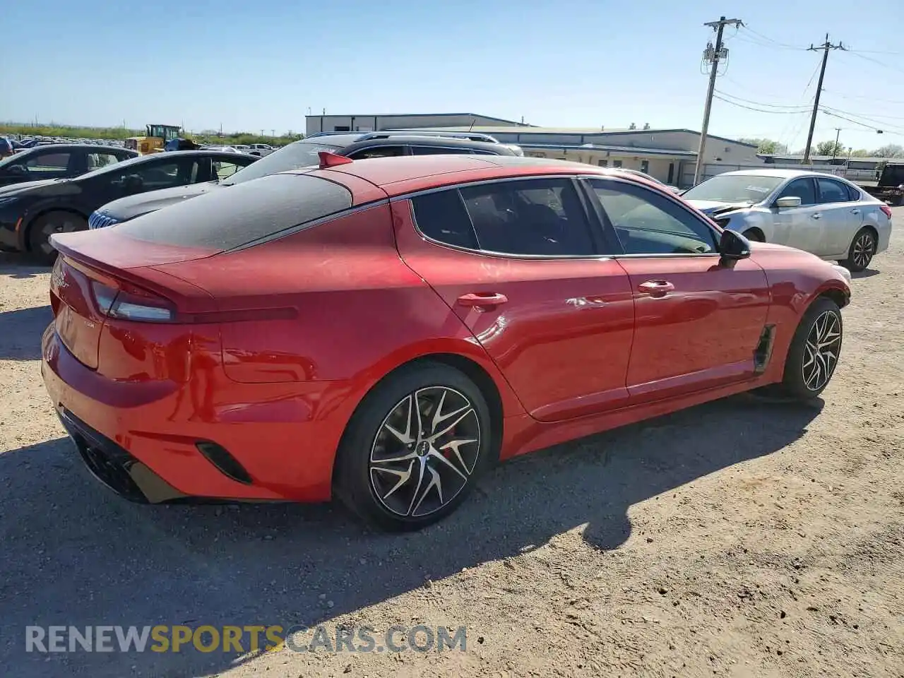 3 Photograph of a damaged car KNAE35LD2P6126566 KIA STINGER 2023