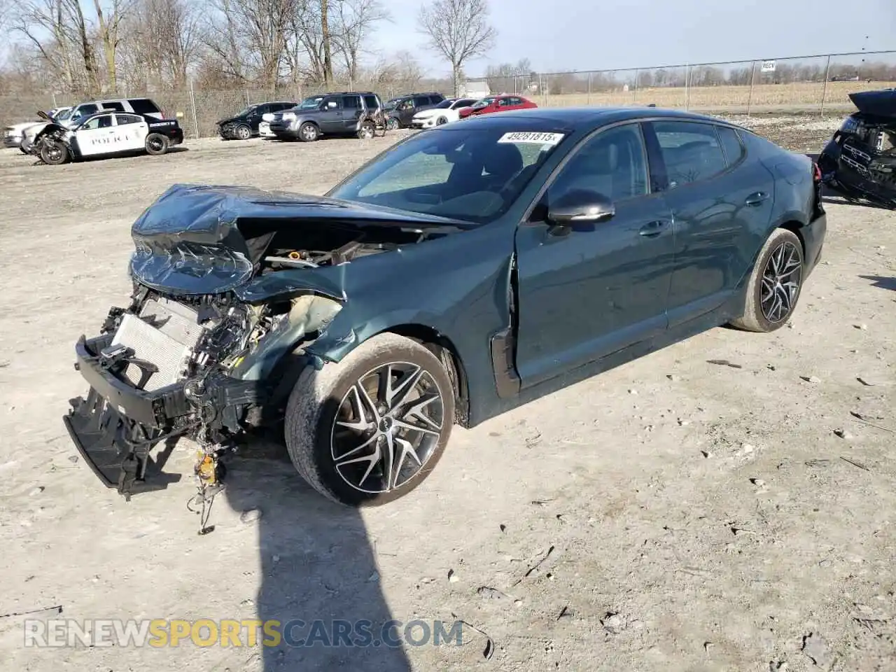 1 Photograph of a damaged car KNAE35LD7P6131102 KIA STINGER 2023