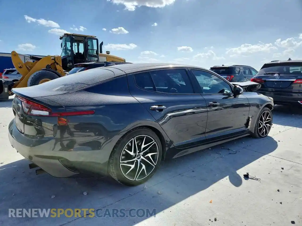 3 fotografías del automóvil dañado KNAE35LD9P6136852 KIA STINGER 2023