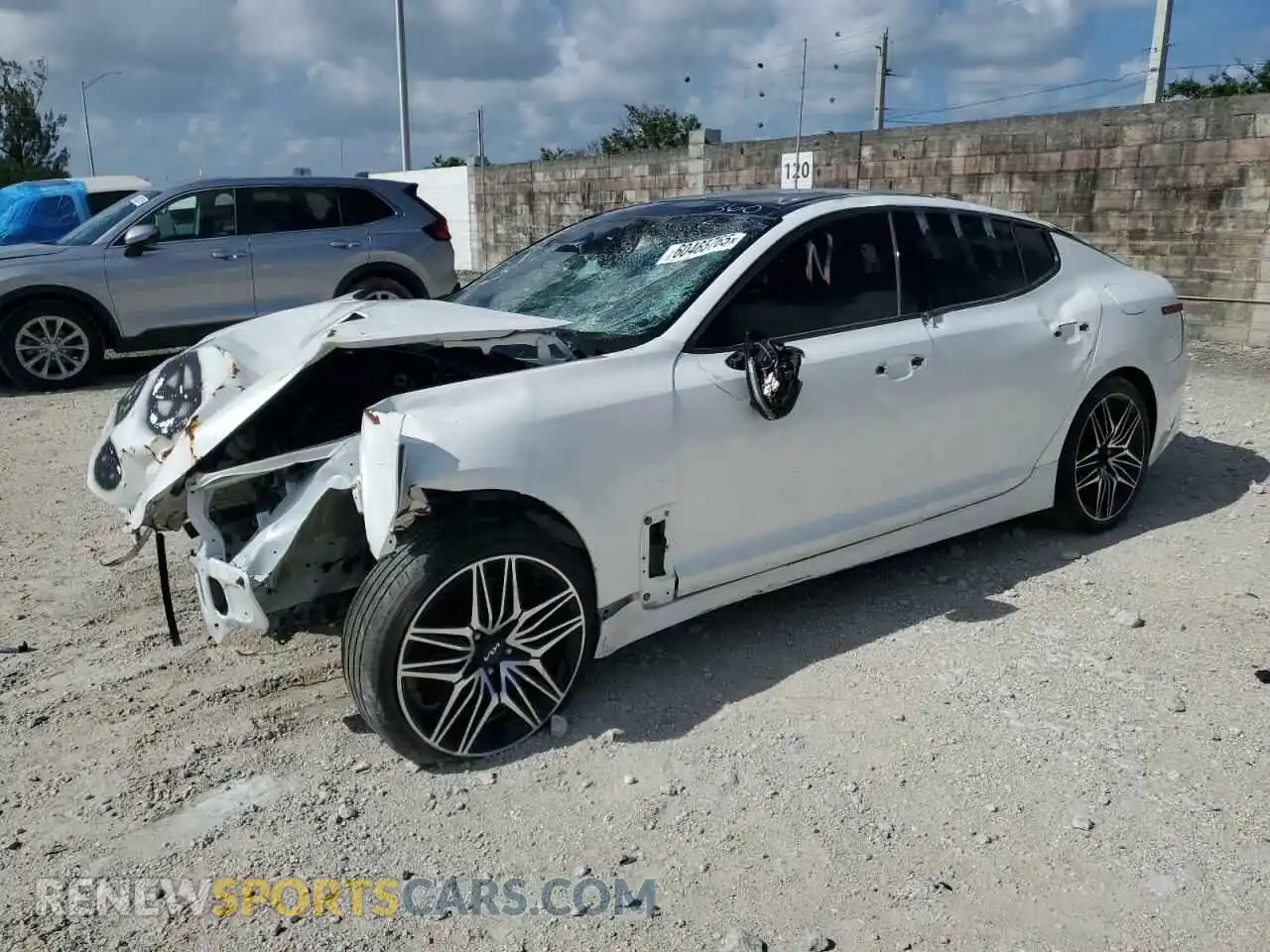 1 Photograph of a damaged car KNAE55LC2P6134667 KIA STINGER 2023