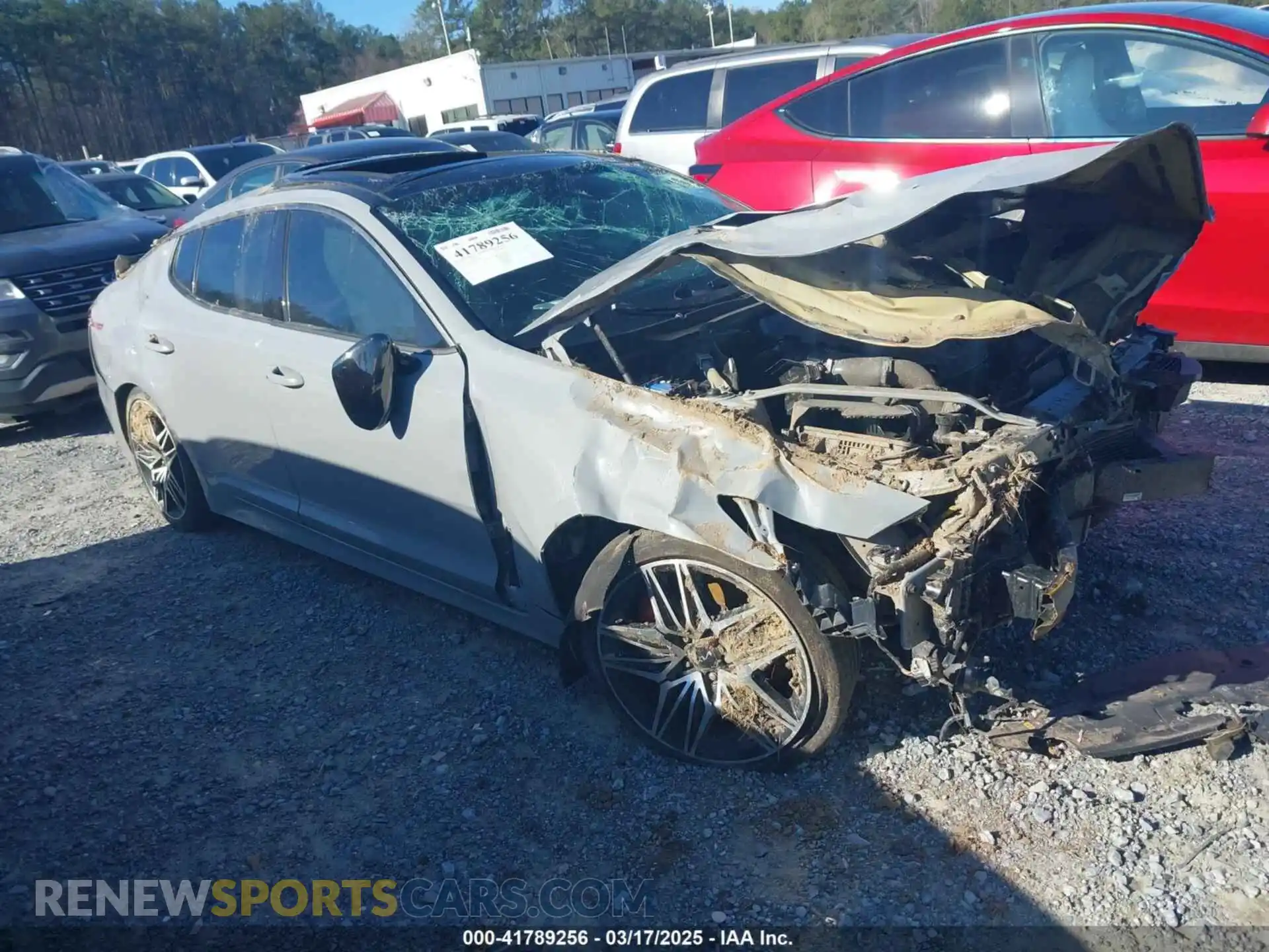1 Photograph of a damaged car KNAE55LC4P6124285 KIA STINGER 2023