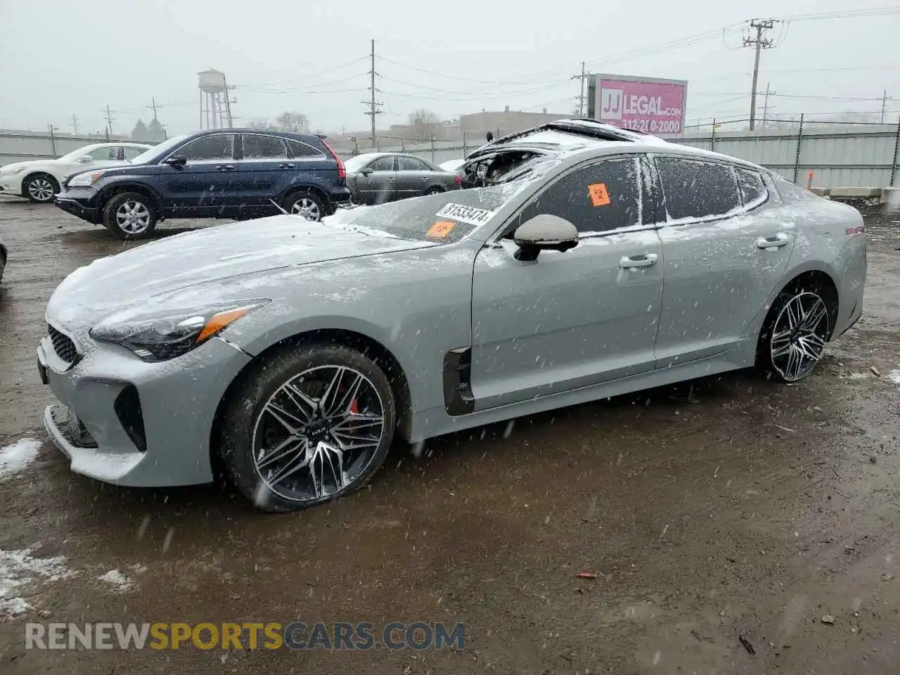 1 Photograph of a damaged car KNAE55LC4P6127462 KIA STINGER 2023