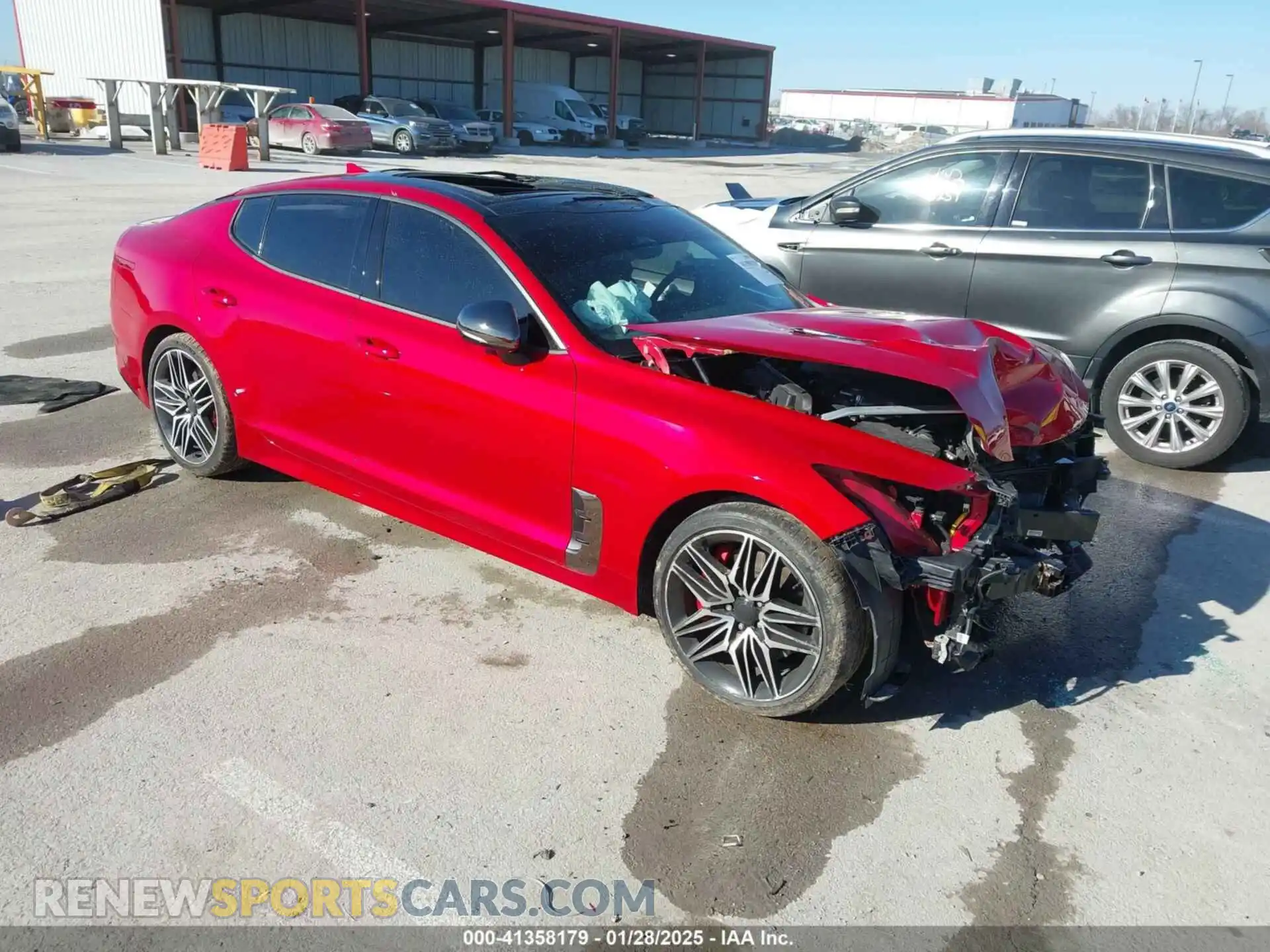 1 Photograph of a damaged car KNAE55LC4P6138316 KIA STINGER 2023