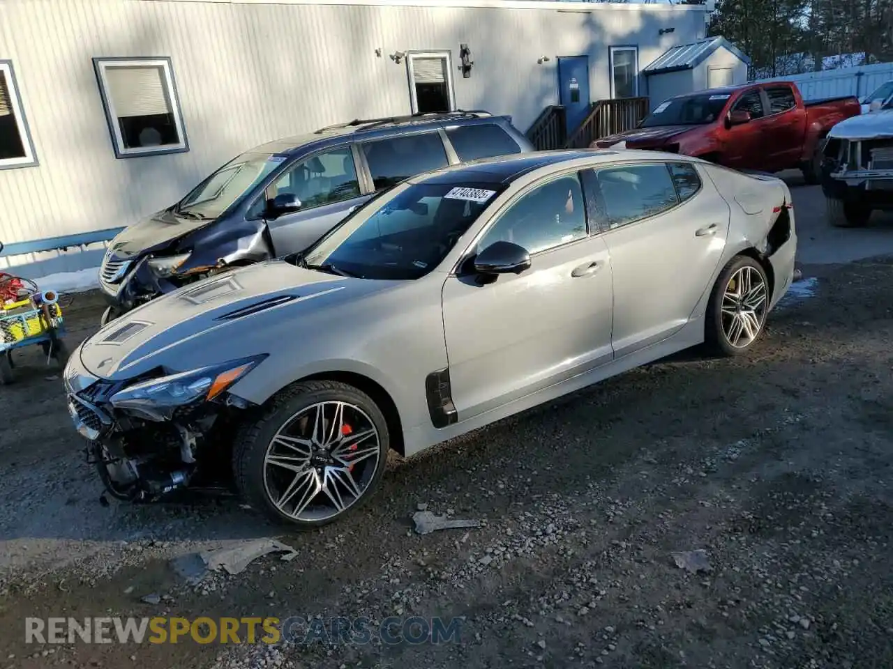 1 Photograph of a damaged car KNAE55LC5P6135750 KIA STINGER 2023