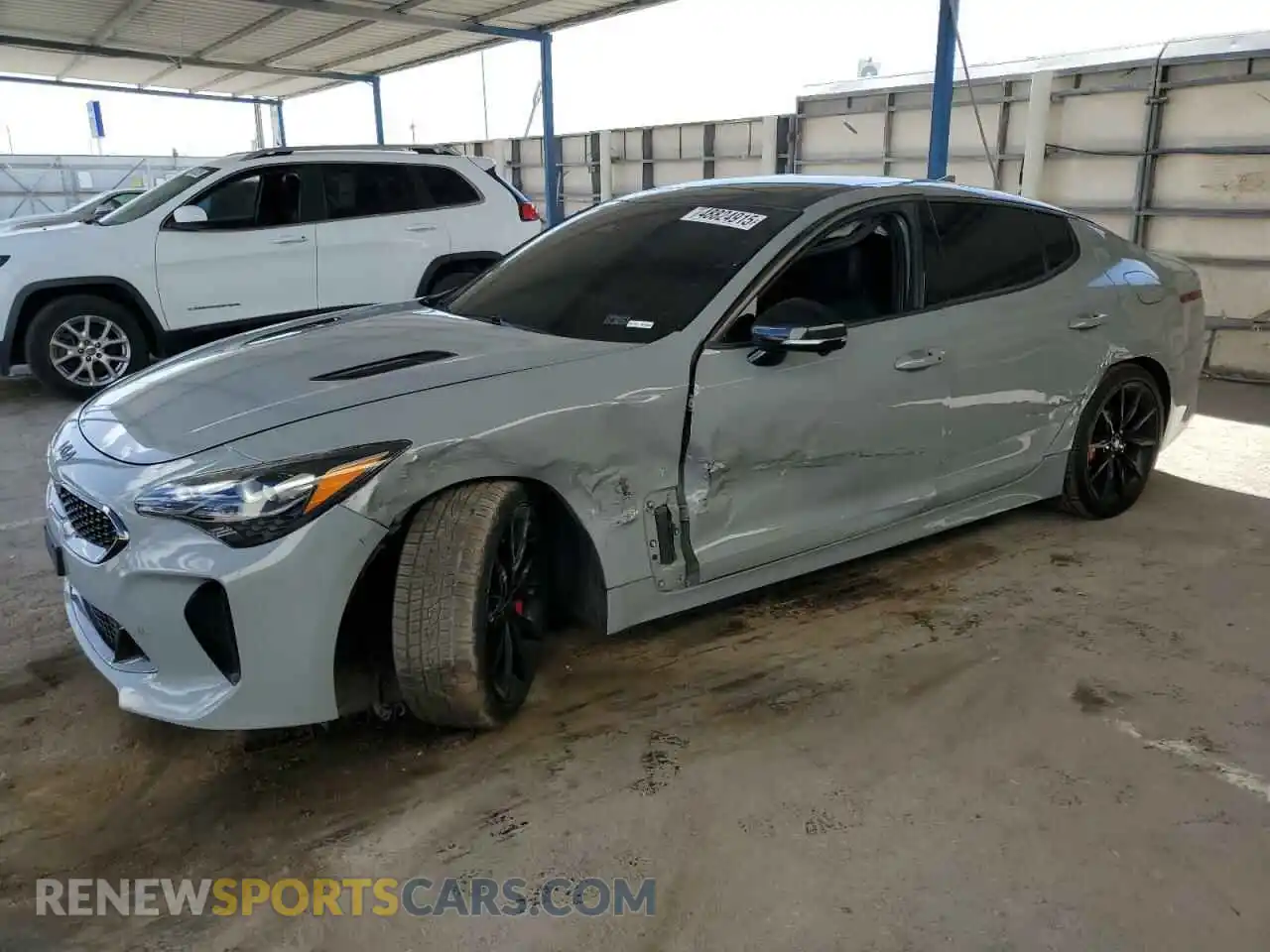 1 Photograph of a damaged car KNAE55LC6P6130623 KIA STINGER 2023