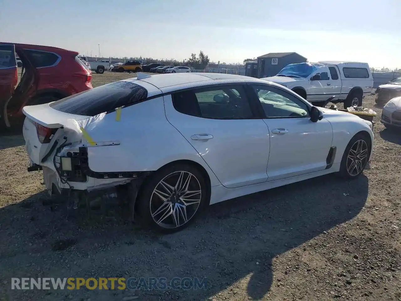 3 Photograph of a damaged car KNAE55LC8P6128758 KIA STINGER 2023