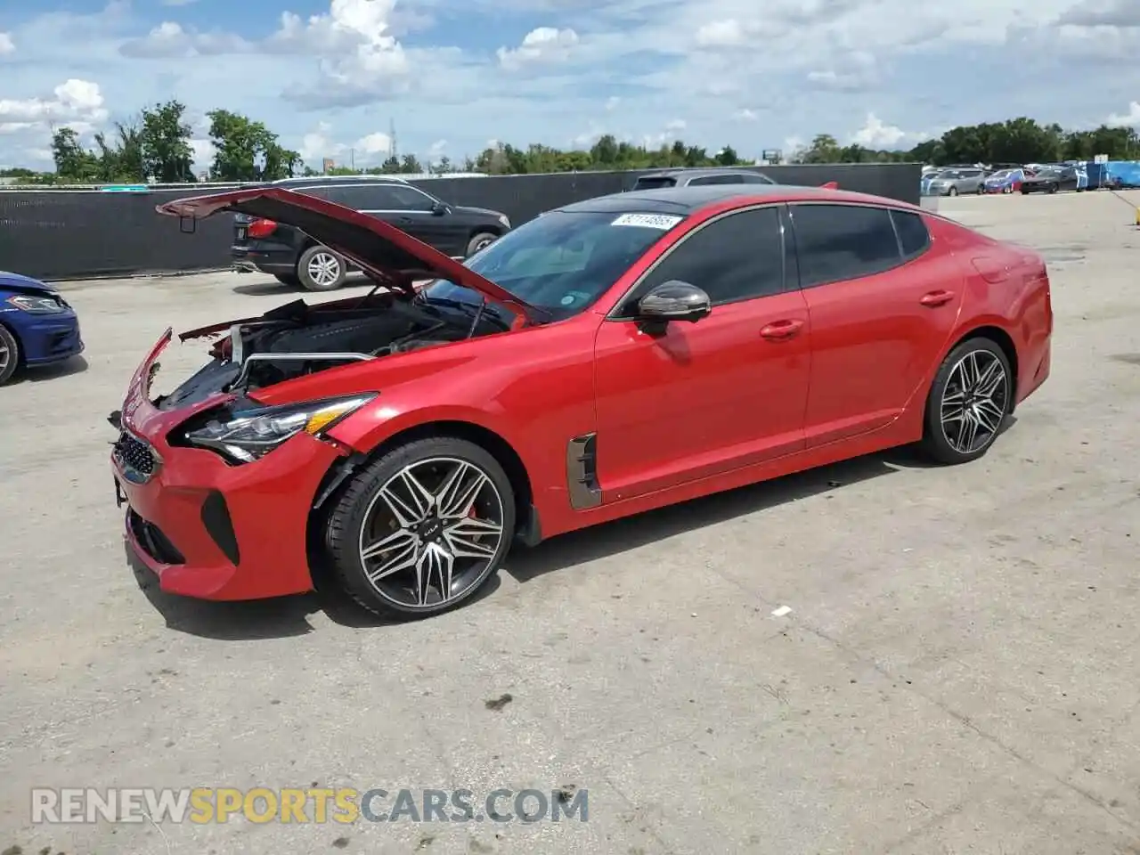 1 Photograph of a damaged car KNAE55LCXP6130642 KIA STINGER 2023