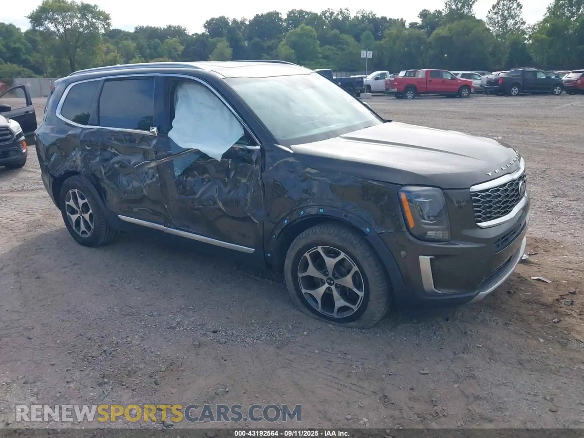1 Photograph of a damaged car 5XYP34HC4MG174133 KIA TELLURIDE 2021