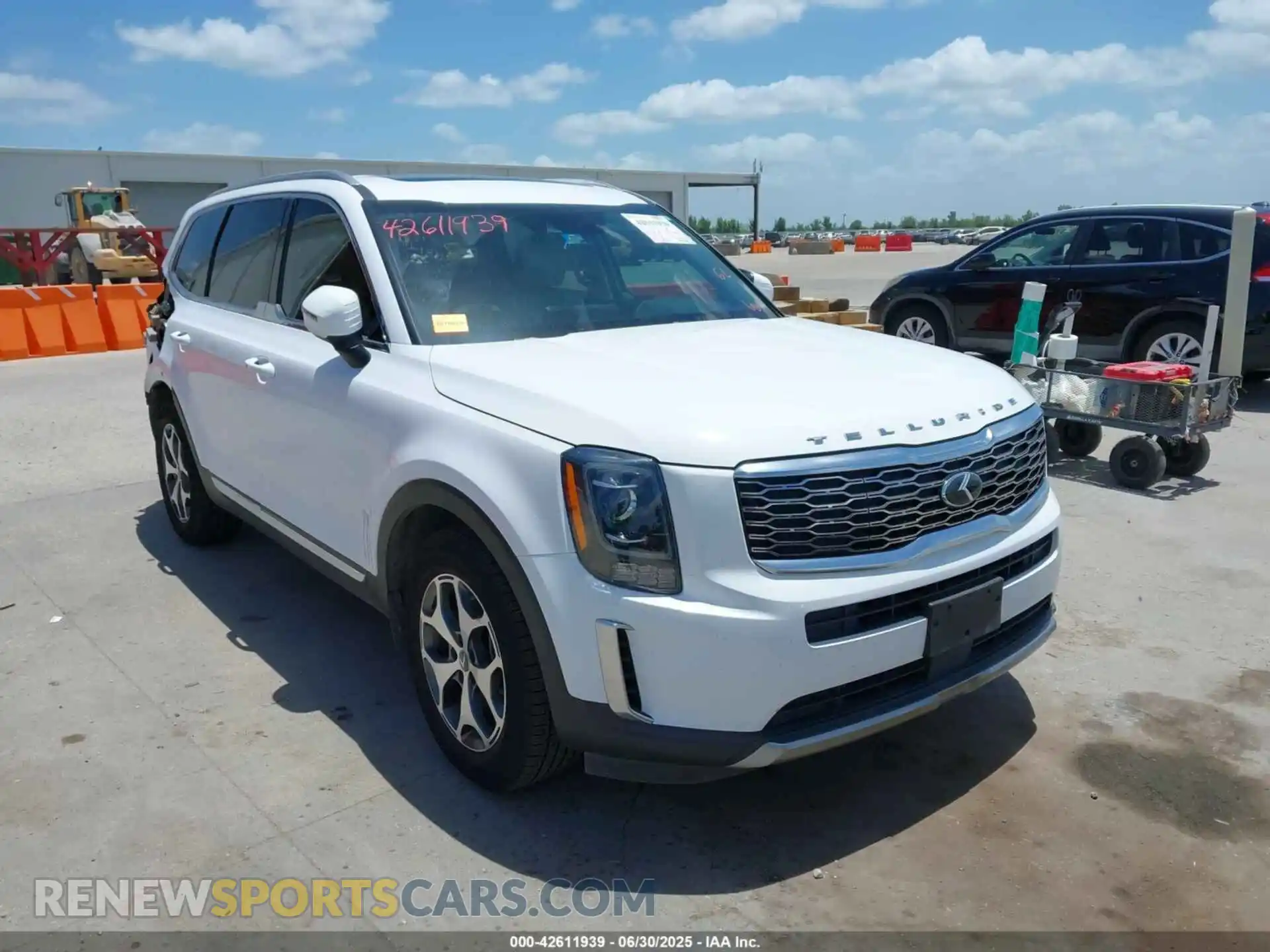 1 Photograph of a damaged car 5XYP34HC5MG192995 KIA TELLURIDE 2021