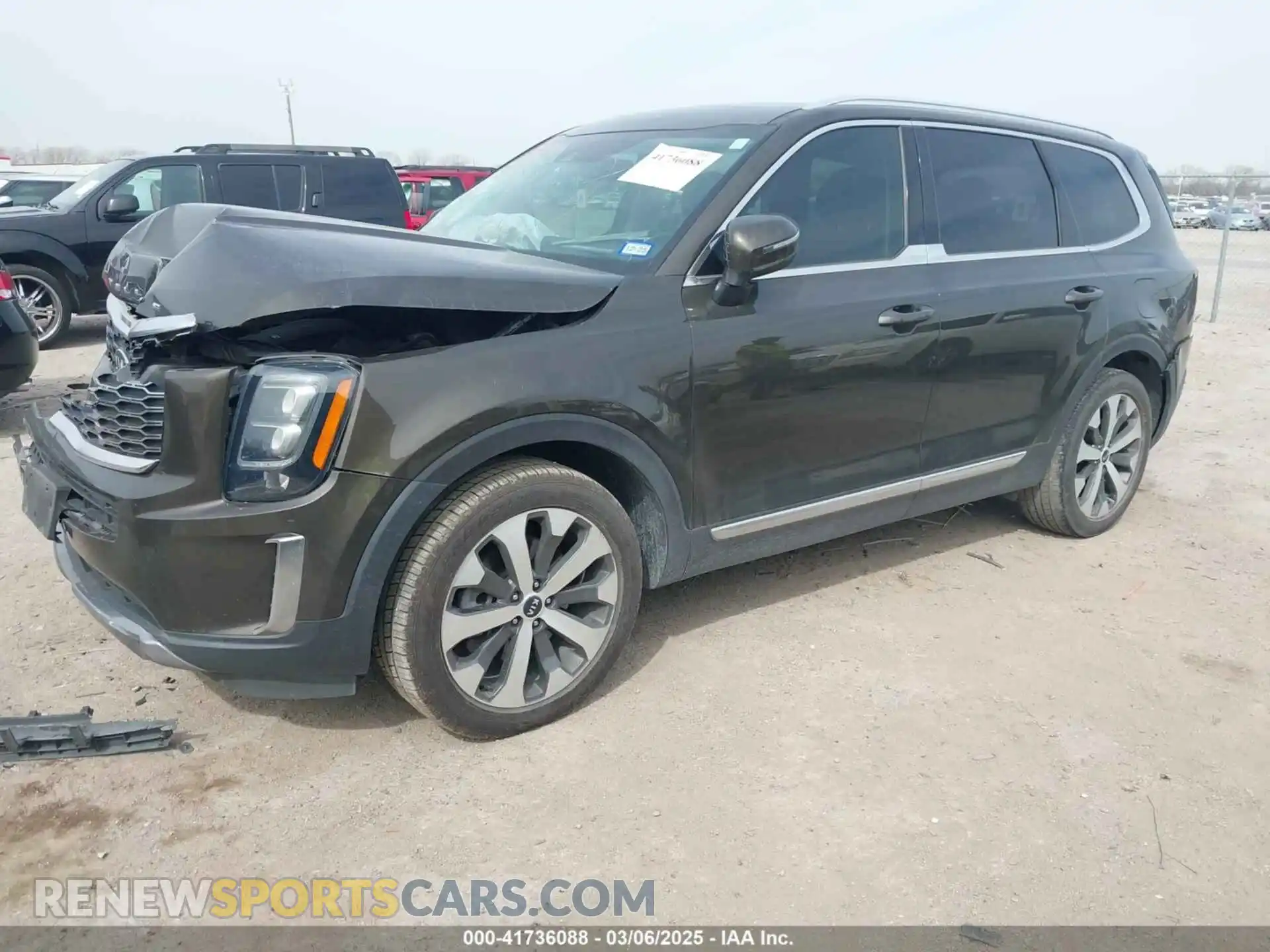 2 Photograph of a damaged car 5XYP34HC7MG145841 KIA TELLURIDE 2021