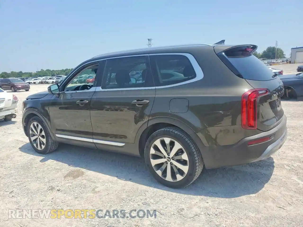2 fotografías del automóvil dañado 5XYP34HC8MG174720 KIA TELLURIDE 2021