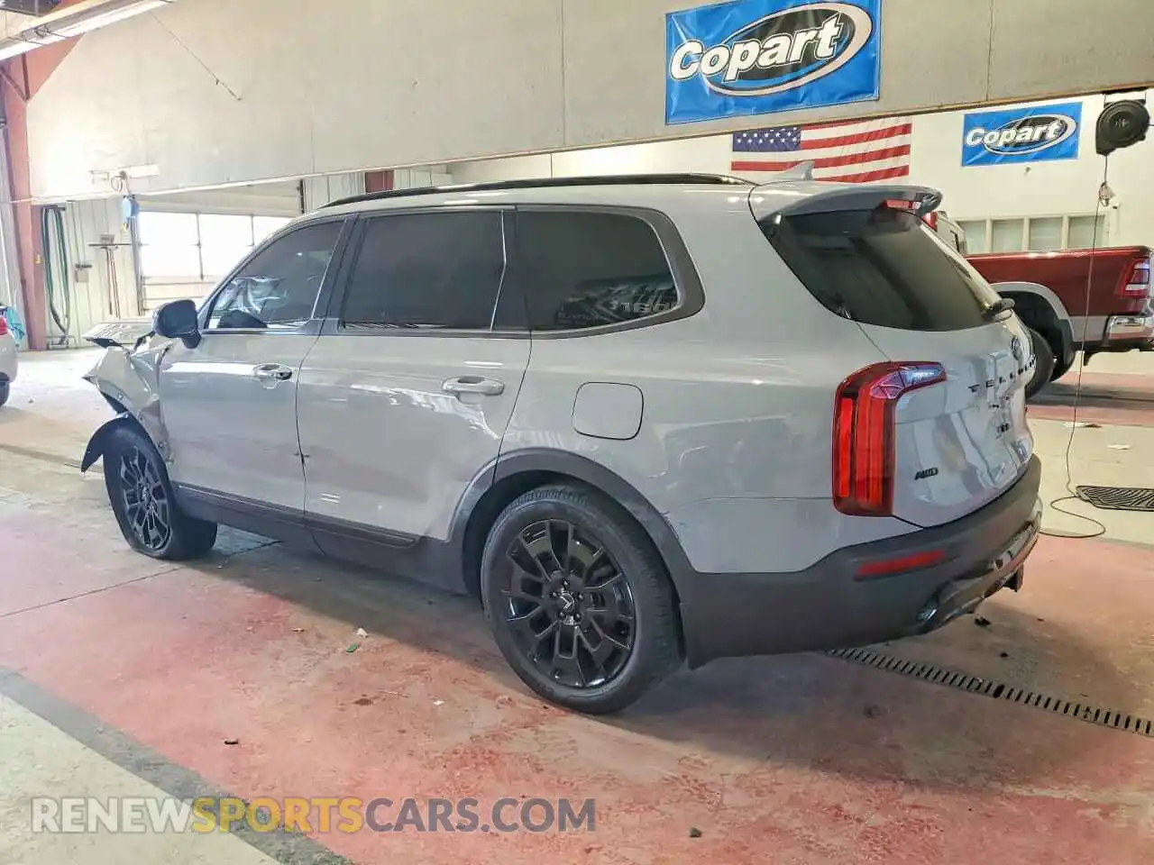 2 fotografías del automóvil dañado 5XYP3DHC3MG128177 KIA TELLURIDE 2021