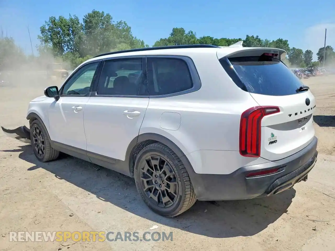 2 fotografías del automóvil dañado 5XYP3DHC3MG178609 KIA TELLURIDE 2021