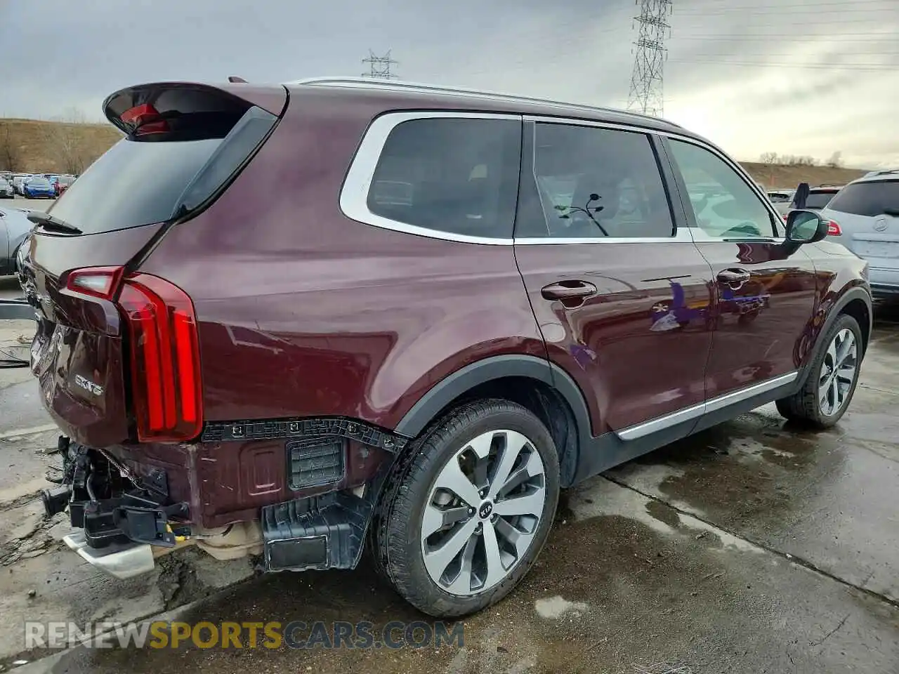3 Photograph of a damaged car 5XYP3DHC7MG133916 KIA TELLURIDE 2021