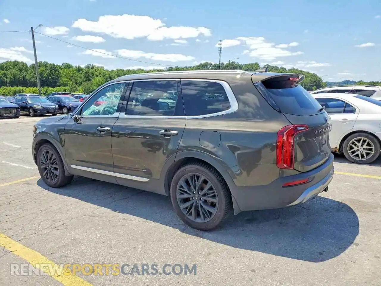 2 fotografías del automóvil dañado 5XYP54HC1MG173869 KIA TELLURIDE 2021