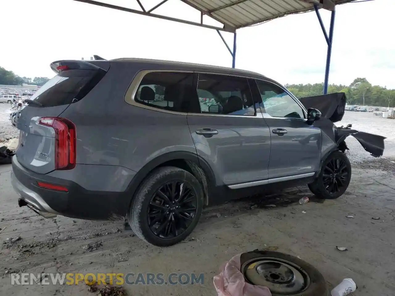 3 Photograph of a damaged car 5XYP54HC6MG157523 KIA TELLURIDE 2021
