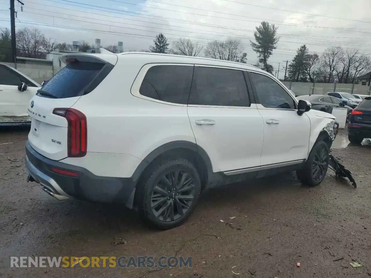 3 fotografías del automóvil dañado 5XYP54HC8MG158219 KIA TELLURIDE 2021