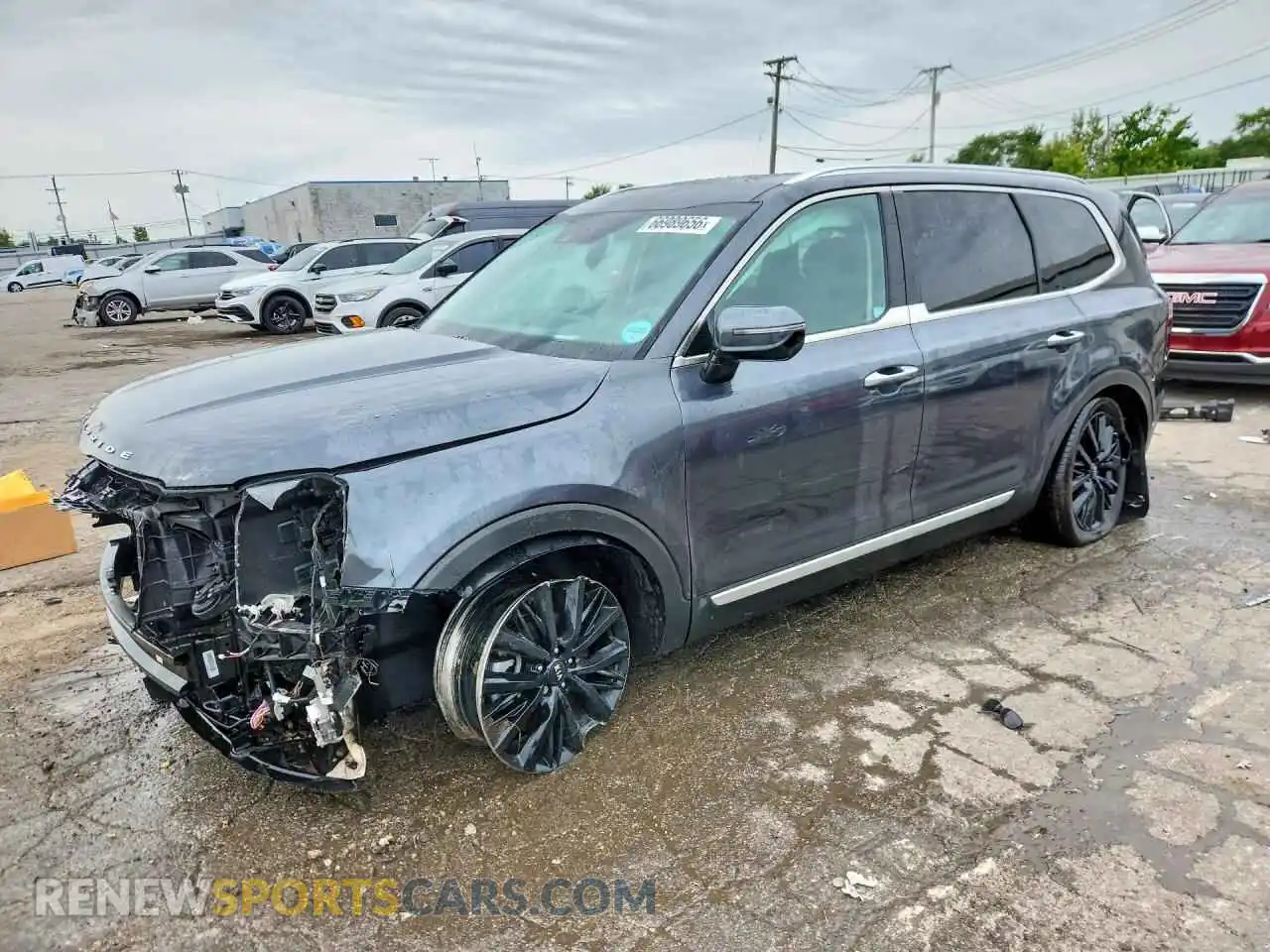 1 Фотография поврежденного автомобиля 5XYP5DHC3MG107727 KIA TELLURIDE 2021
