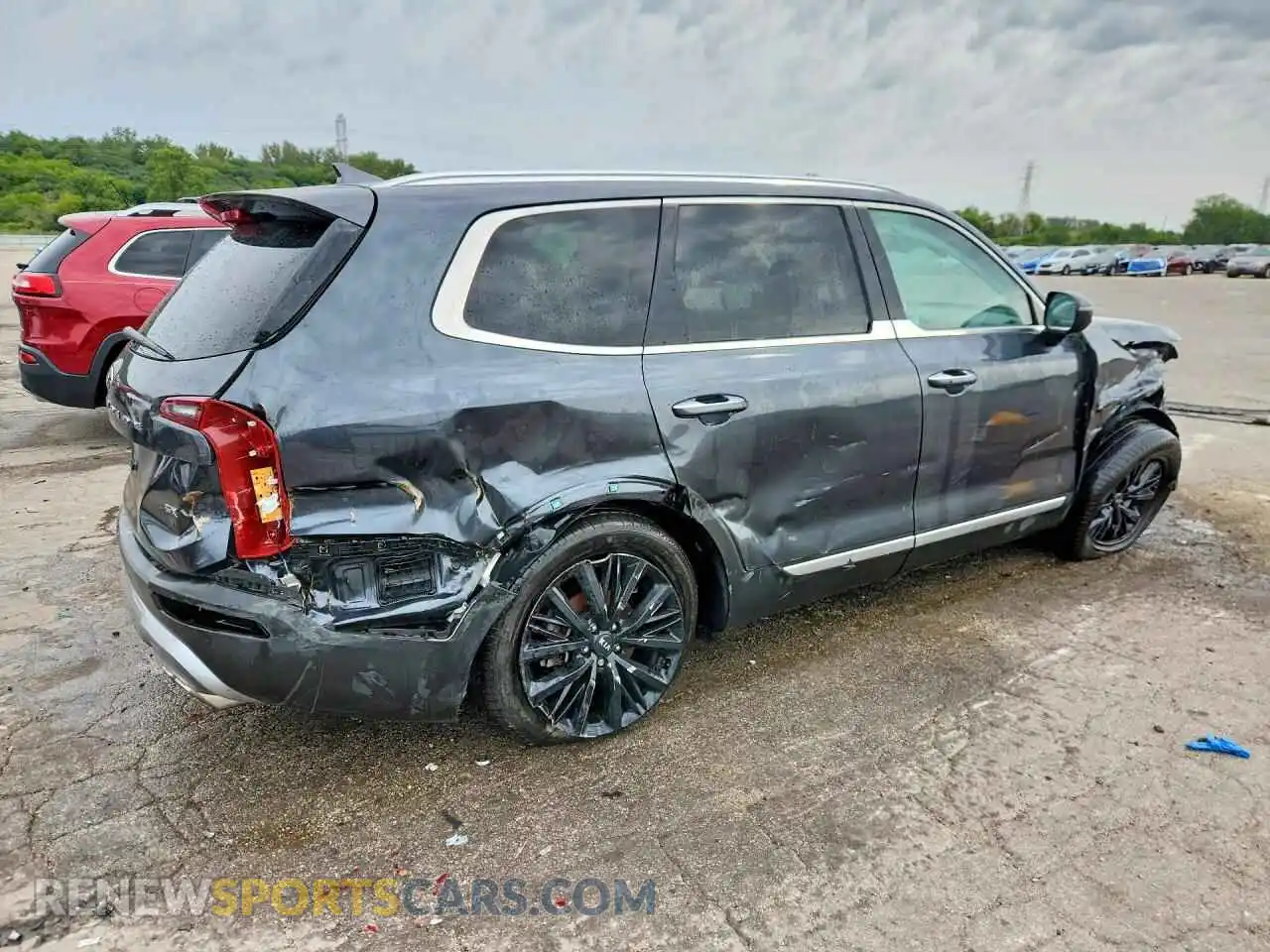 3 Фотография поврежденного автомобиля 5XYP5DHC3MG107727 KIA TELLURIDE 2021
