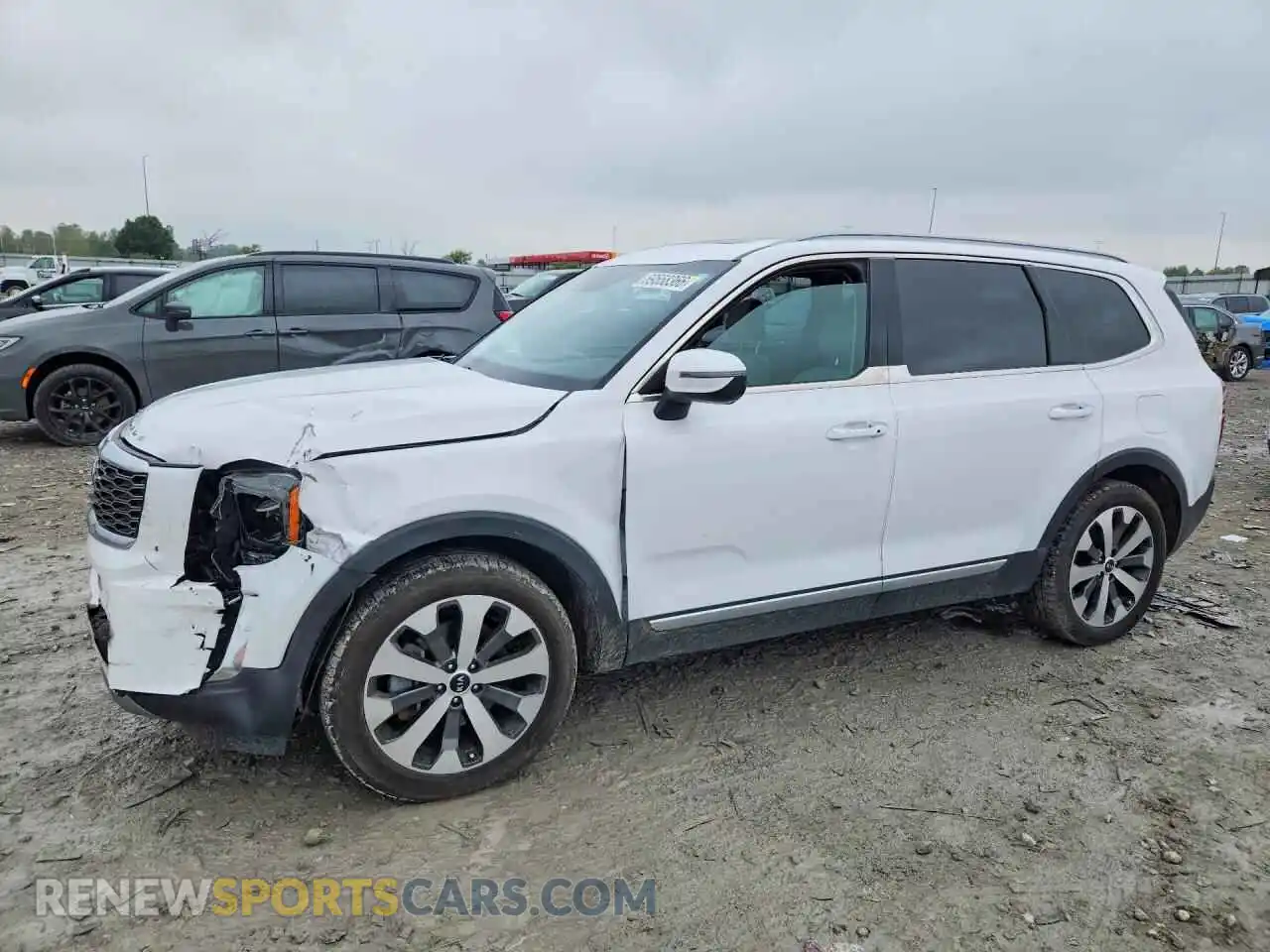 1 Photograph of a damaged car 5XYP64HC6MG118122 KIA TELLURIDE 2021