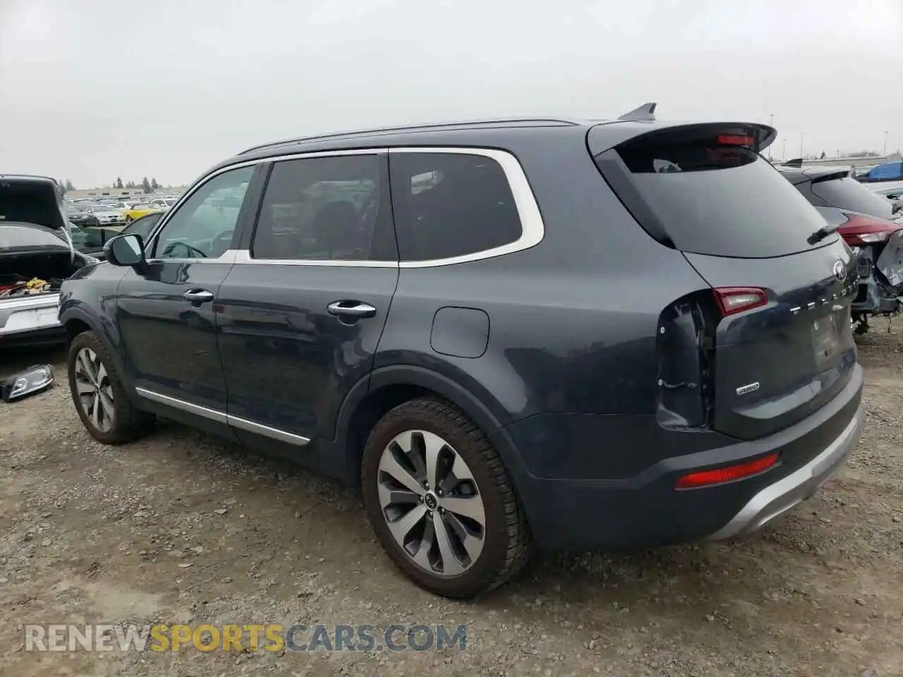 2 Photograph of a damaged car 5XYP6DHCXMG102375 KIA TELLURIDE 2021