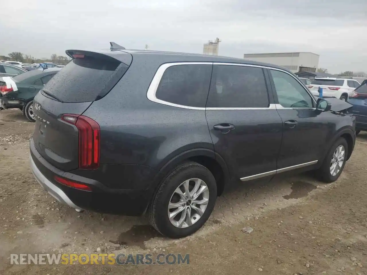 3 fotografías del automóvil dañado 5XYP24HC1NG313686 KIA TELLURIDE 2022