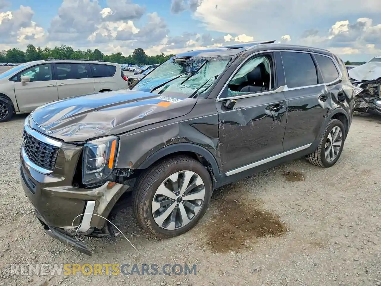 1 fotografías del automóvil dañado 5XYP34HC1NG281237 KIA TELLURIDE 2022