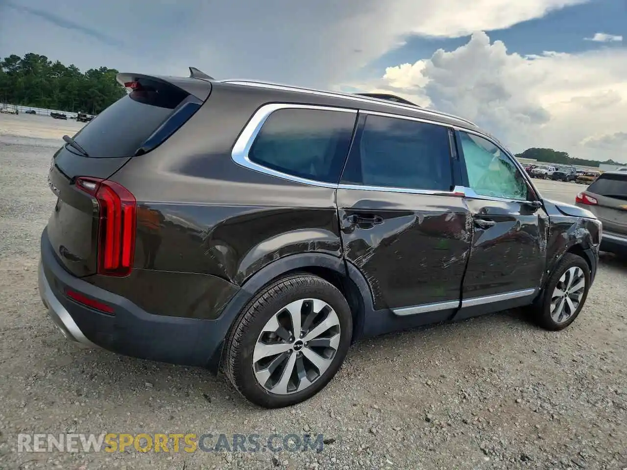 3 fotografías del automóvil dañado 5XYP34HC1NG281237 KIA TELLURIDE 2022