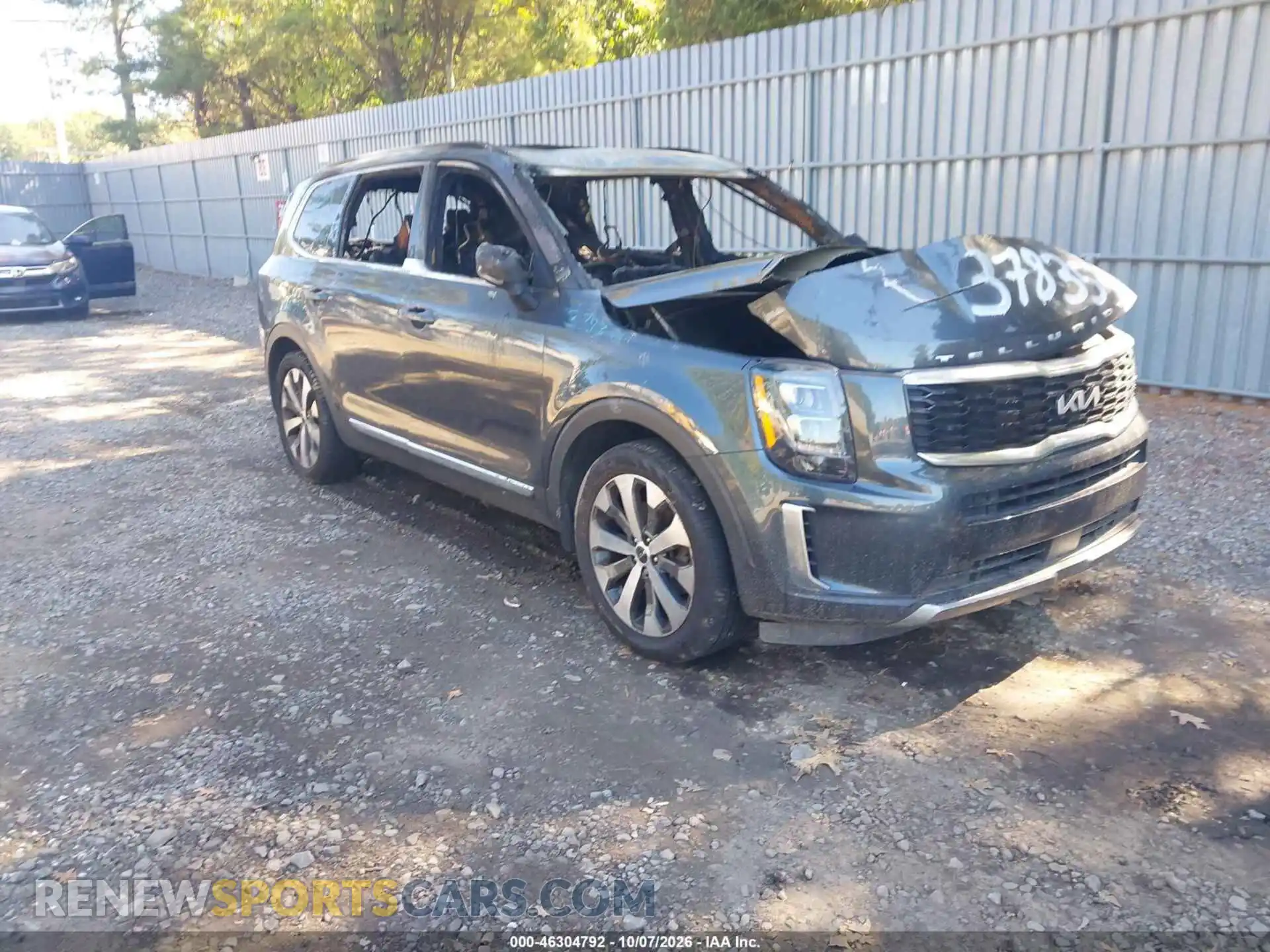 1 Photograph of a damaged car 5XYP34HC7NG236643 KIA TELLURIDE 2022