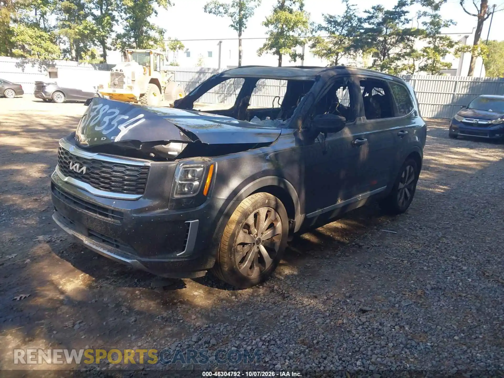 2 Photograph of a damaged car 5XYP34HC7NG236643 KIA TELLURIDE 2022