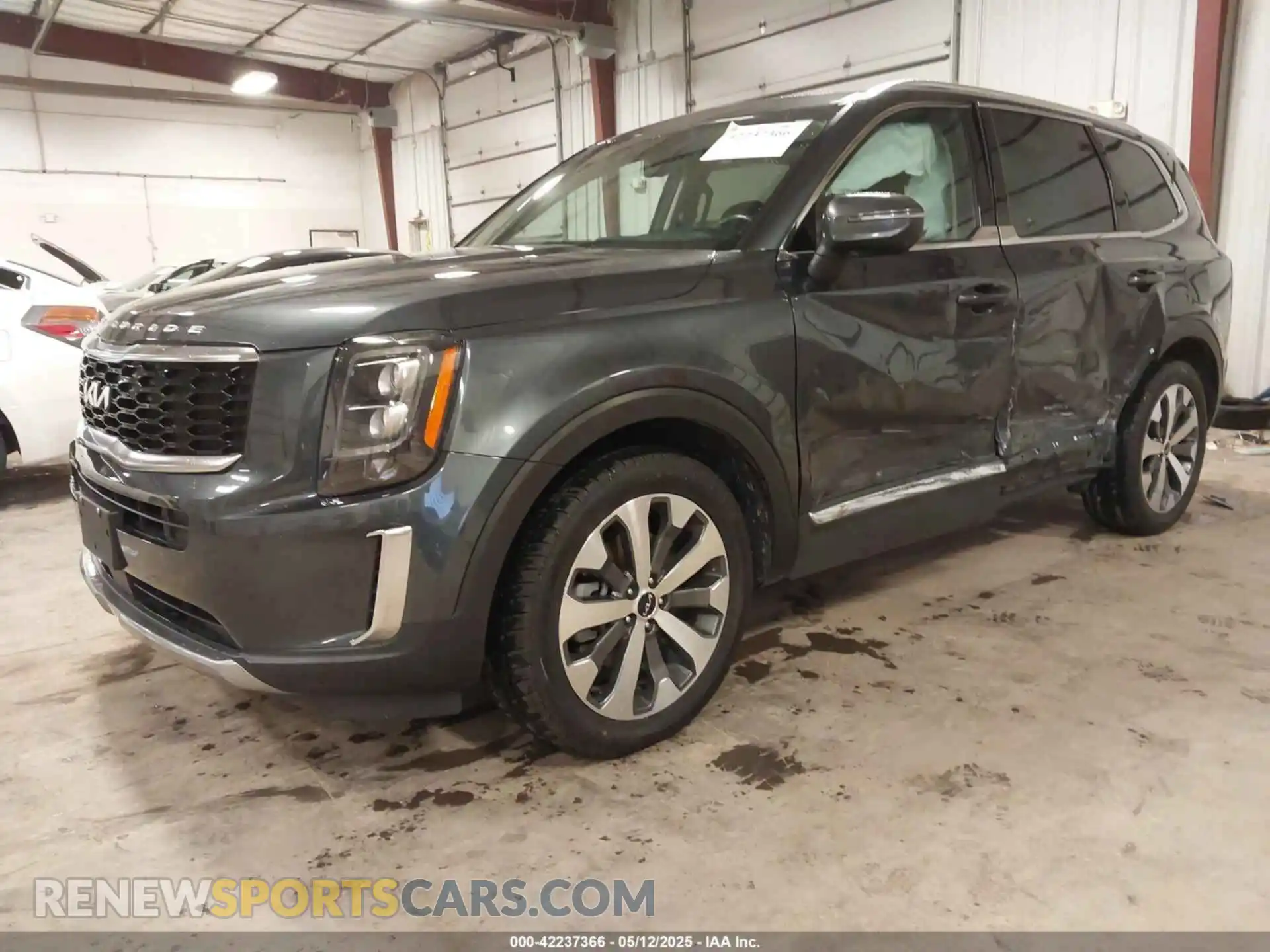 2 fotografías del automóvil dañado 5XYP3DHC0NG257513 KIA TELLURIDE 2022