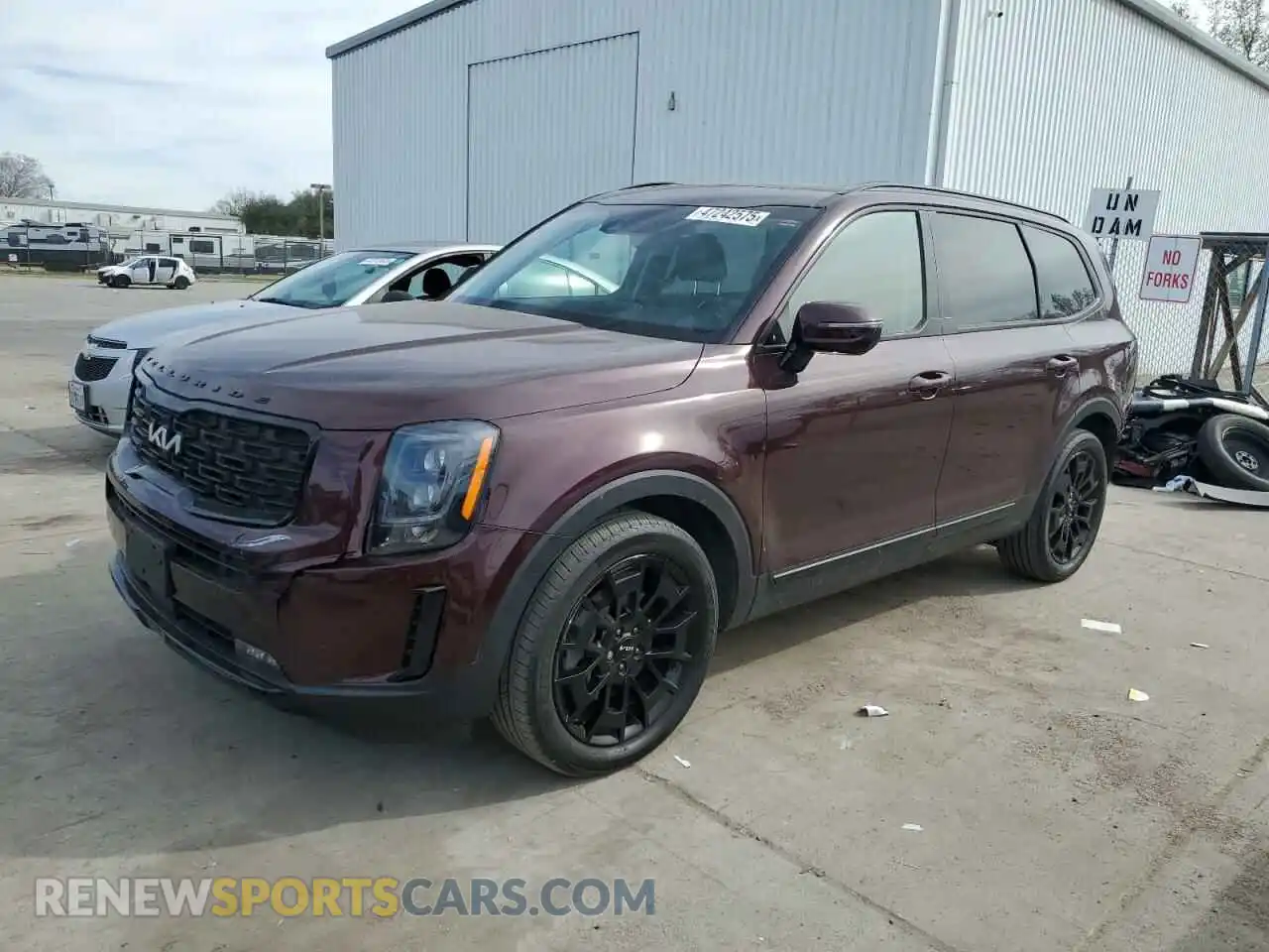 1 Photograph of a damaged car 5XYP5DHC5NG273880 KIA TELLURIDE 2022