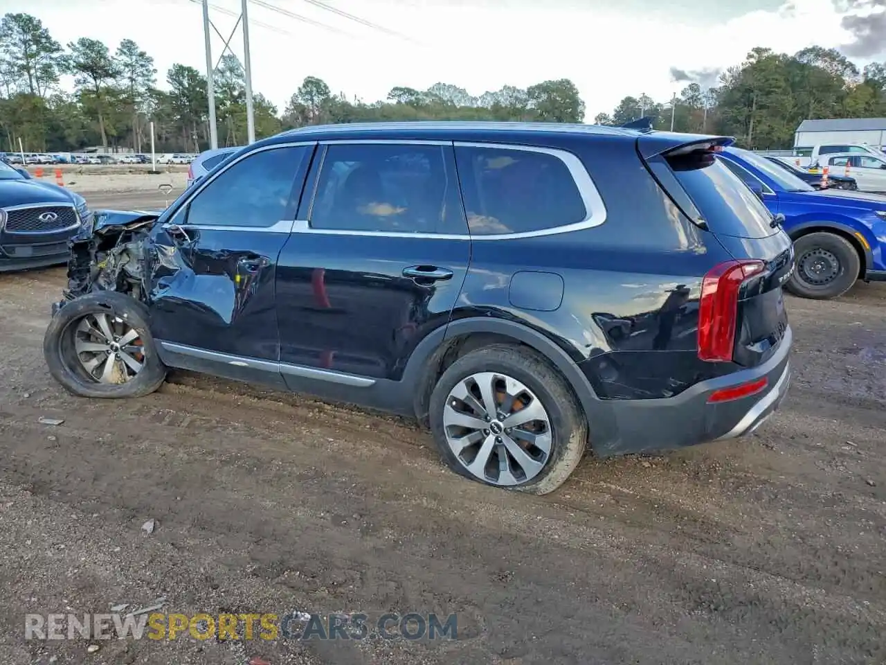 2 Photograph of a damaged car 5XYP64HC5NG242187 KIA TELLURIDE 2022