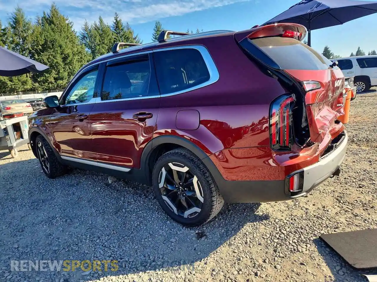 2 Photograph of a damaged car 5XYP3DGC2PG340185 KIA TELLURIDE 2023