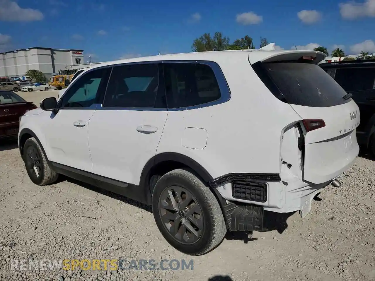 2 Photograph of a damaged car 5XYP24GC9RG433954 KIA TELLURIDE 2024