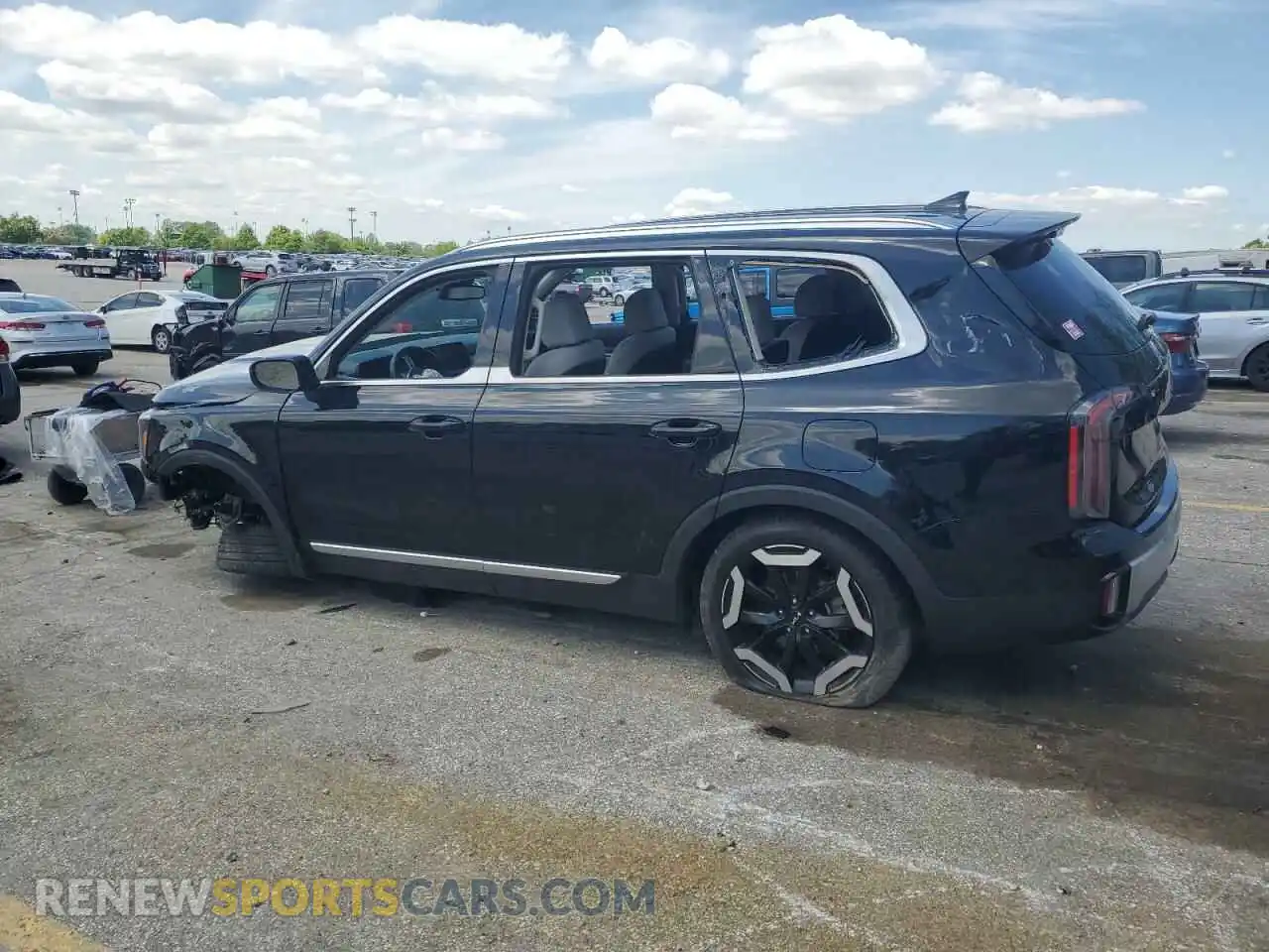 2 fotografías del automóvil dañado 5XYP34GC6RG443368 KIA TELLURIDE 2024