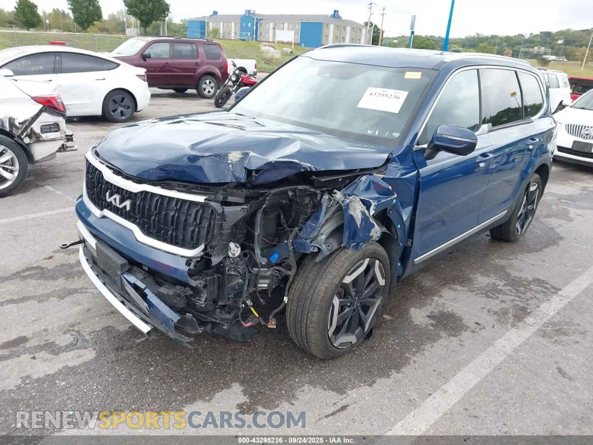 2 fotografías del automóvil dañado 5XYP34GC6RG452863 KIA TELLURIDE 2024