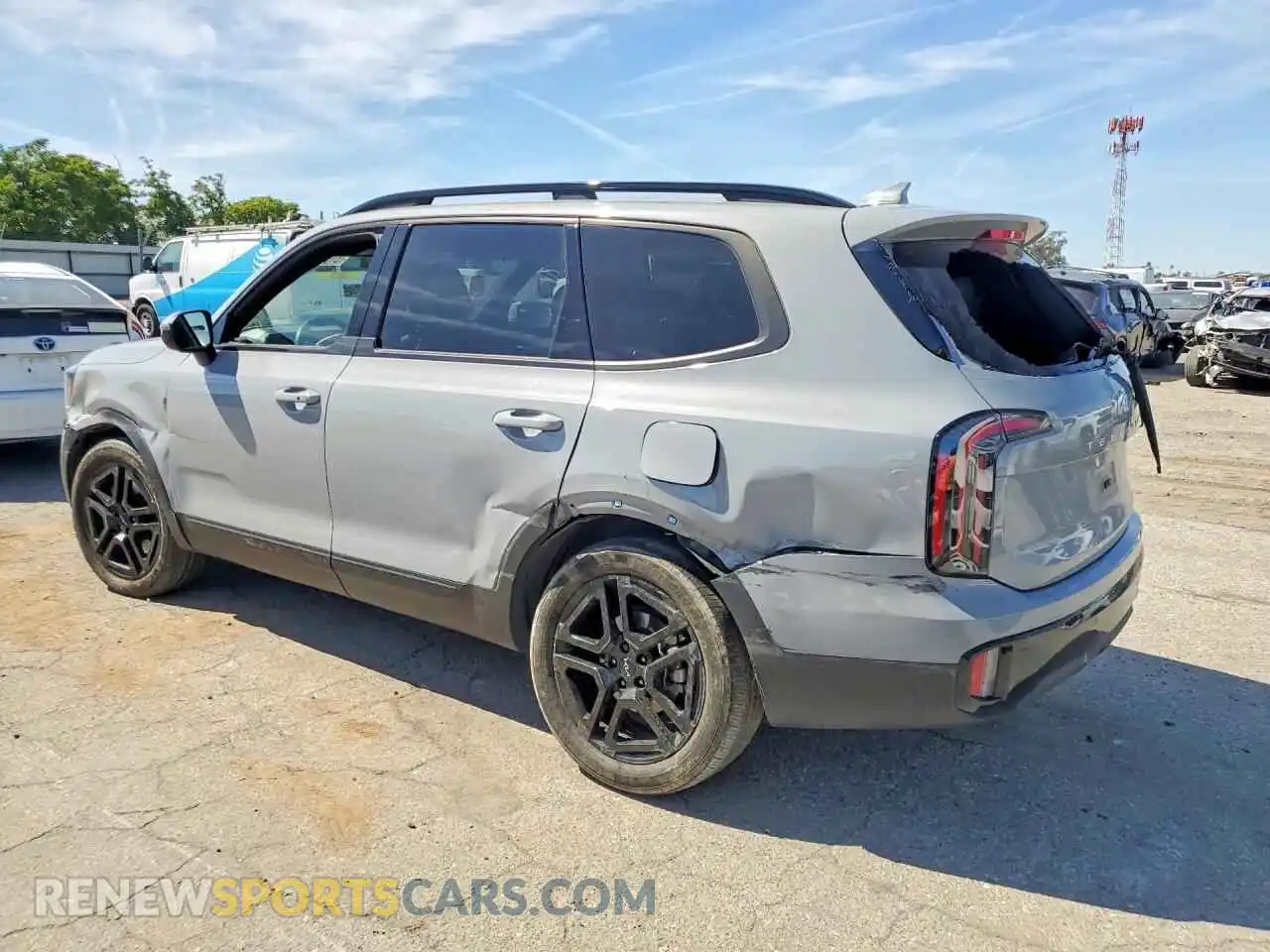 2 fotografías del automóvil dañado 5XYP3DGC4RG452151 KIA TELLURIDE 2024