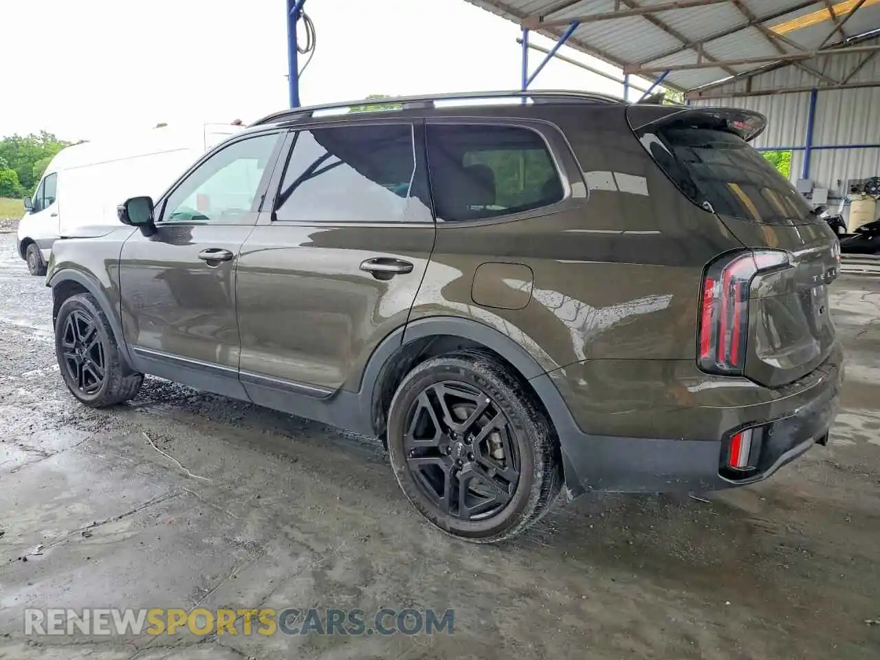 2 fotografías del automóvil dañado 5XYP5DGC2RG519601 KIA TELLURIDE 2024
