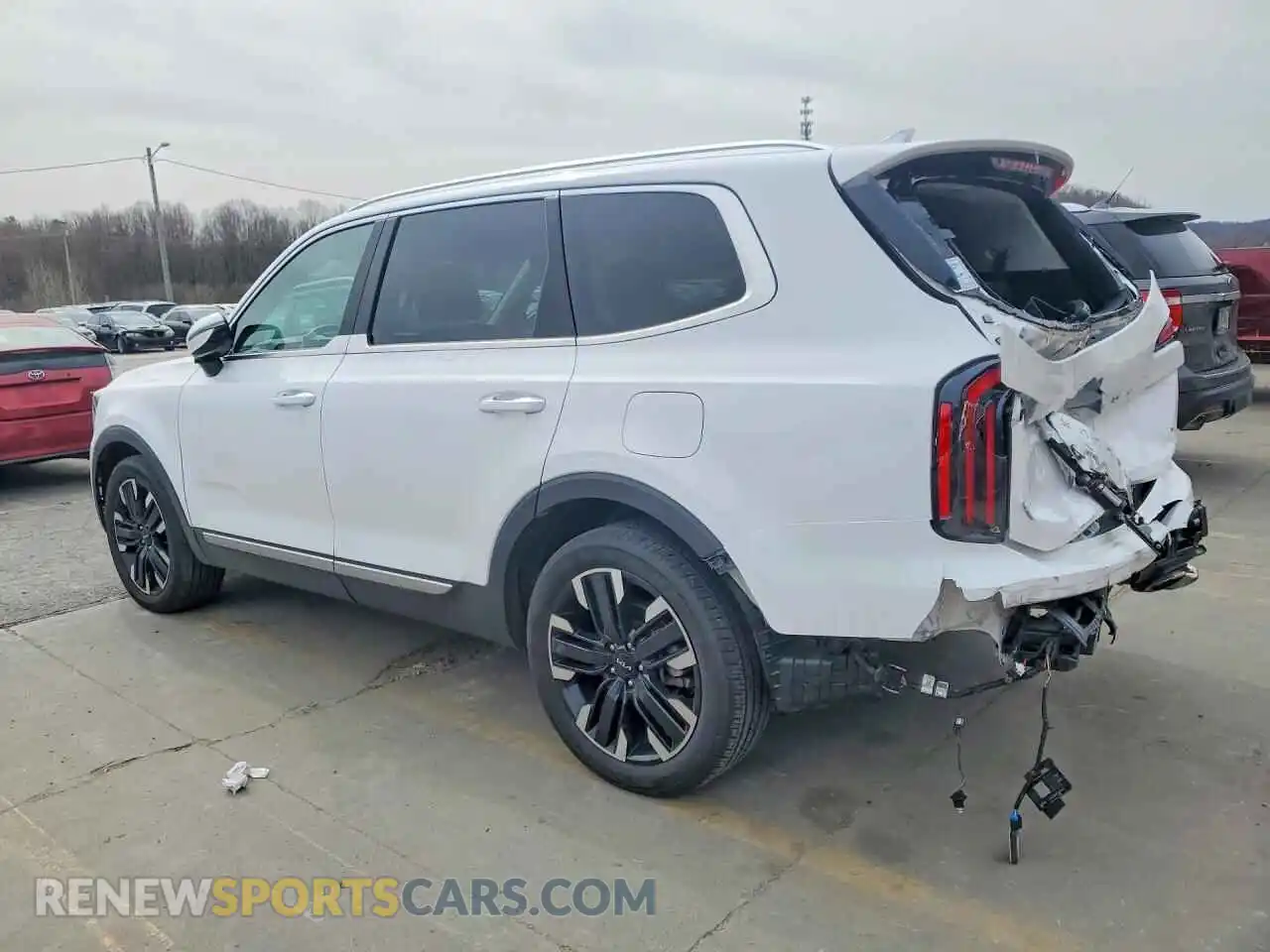 2 fotografías del automóvil dañado 5XYP5DGC5RG413210 KIA TELLURIDE 2024