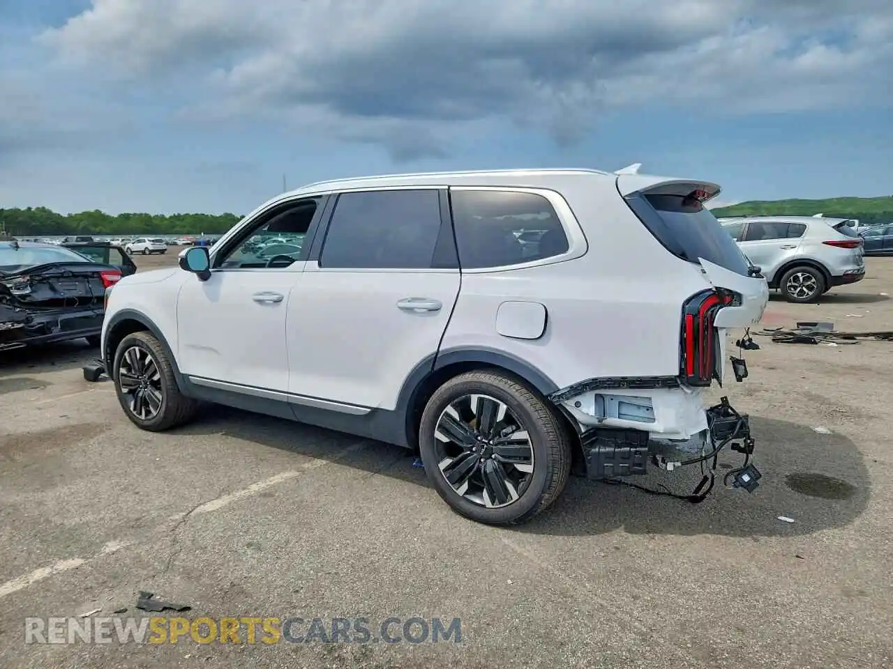 2 fotografías del automóvil dañado 5XYP5DGC7RG513342 KIA TELLURIDE 2024