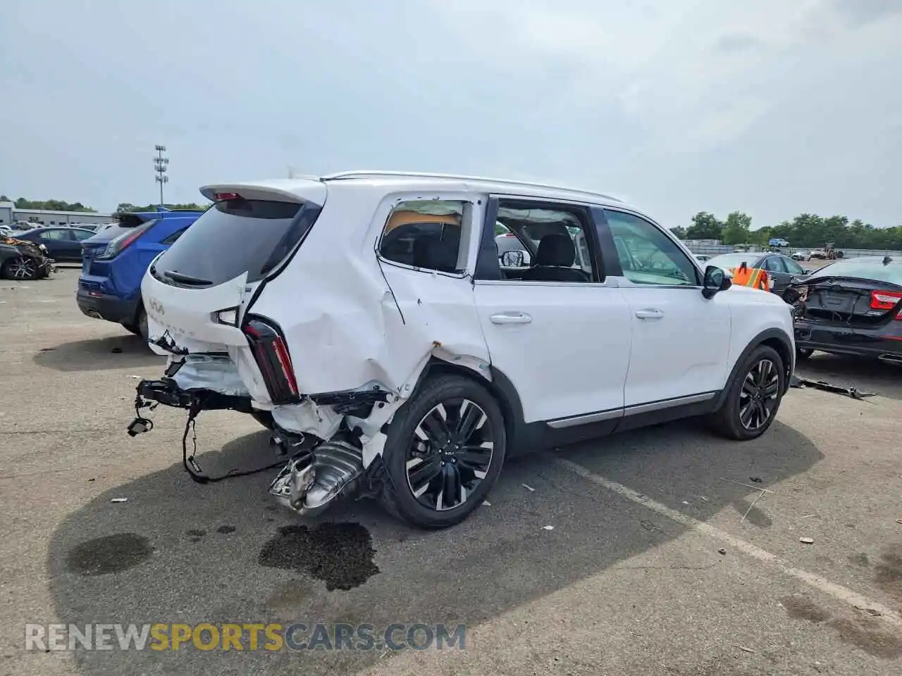 3 fotografías del automóvil dañado 5XYP5DGC7RG513342 KIA TELLURIDE 2024