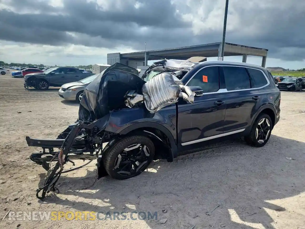 2 fotografías del automóvil dañado 5XYP34GC8SG681695 KIA TELLURIDE 2025