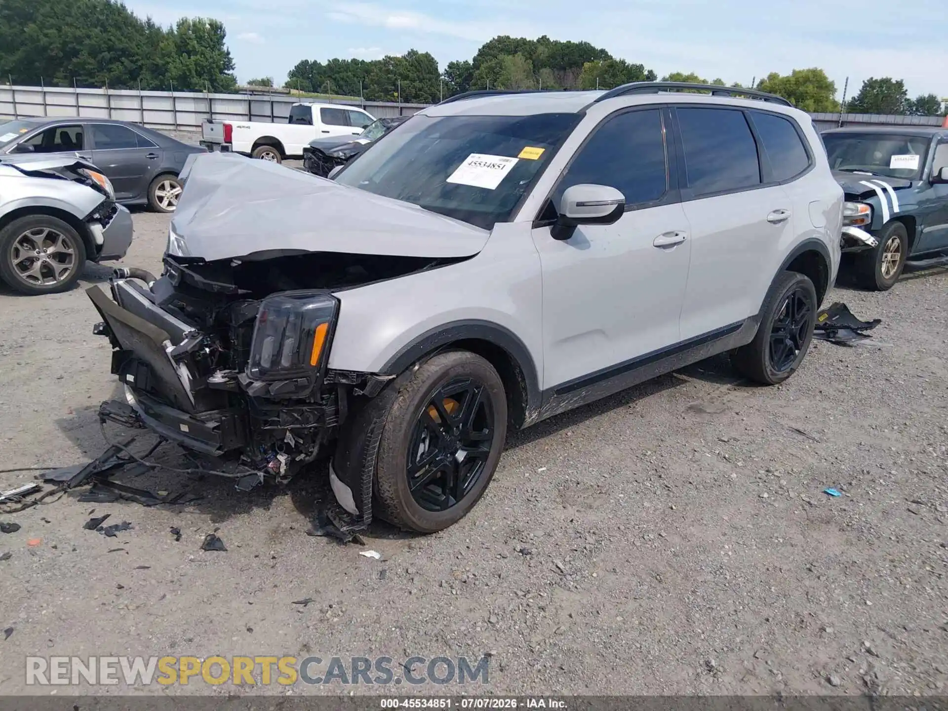 2 fotografías del automóvil dañado 5XYP3DGC2SG576313 KIA TELLURIDE 2025