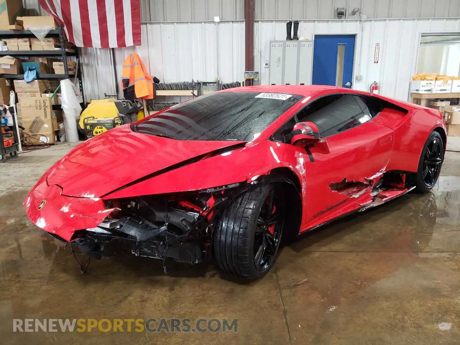 2 Photograph of a damaged car ZHWUF5ZF5MLA17427 LAMBORGHINI ALL MODELS 2021