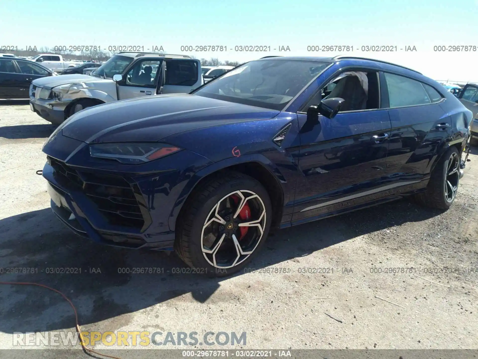 2 Photograph of a damaged car ZPBUA1ZL8KLA00999 LAMBORGHINI URUS 2019