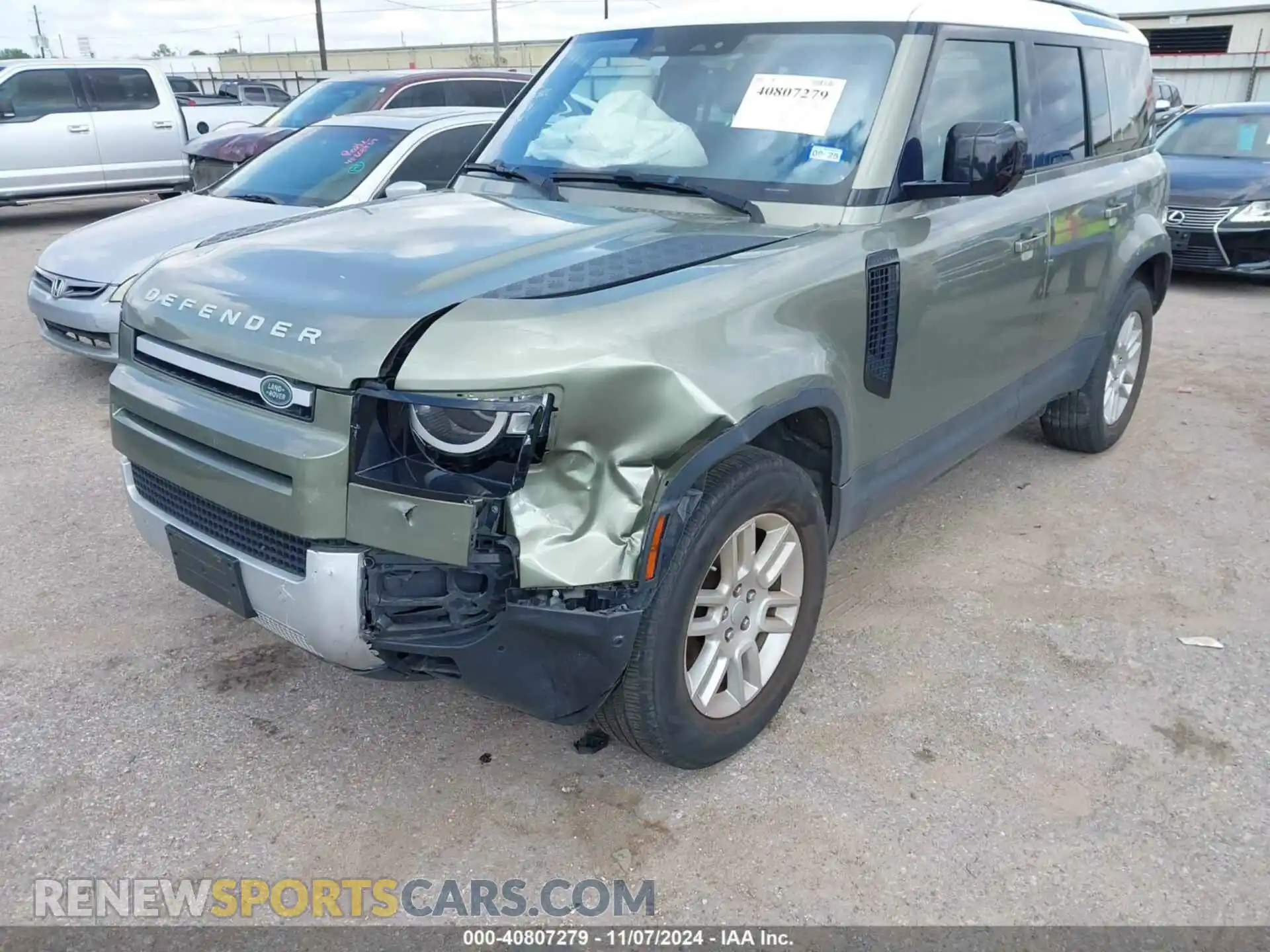 2 Photograph of a damaged car SALEJ7EX8L2015154 LAND ROVER DEFENDER 2020