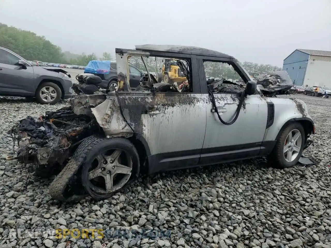 3 Фотография поврежденного автомобиля SALEX7EU4L2022316 LAND ROVER DEFENDER 2020