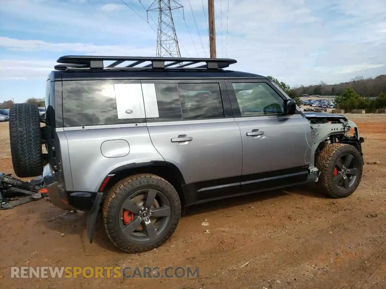 3 Photograph of a damaged car SALEX7EU6L2000365 LAND ROVER DEFENDER 2020